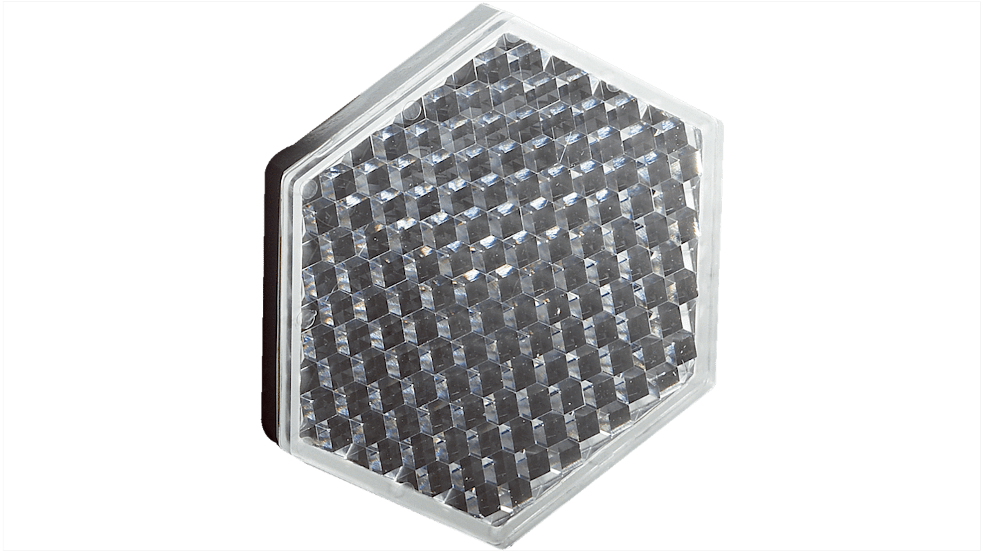 Sensore di prossimità Sick PL51A, accessorio rettangolare autoadesivo, dimensioni 48 mm, materiale PMMA/ABS, operante da -20°C a +65°C.