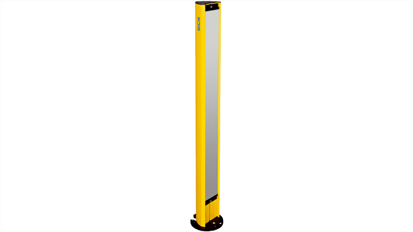 Barriera fotoelettrica Sick PM3C15, altezza di protezione 1350 mm, design compatto, dimensioni 1569 x 148 x 118 mm.