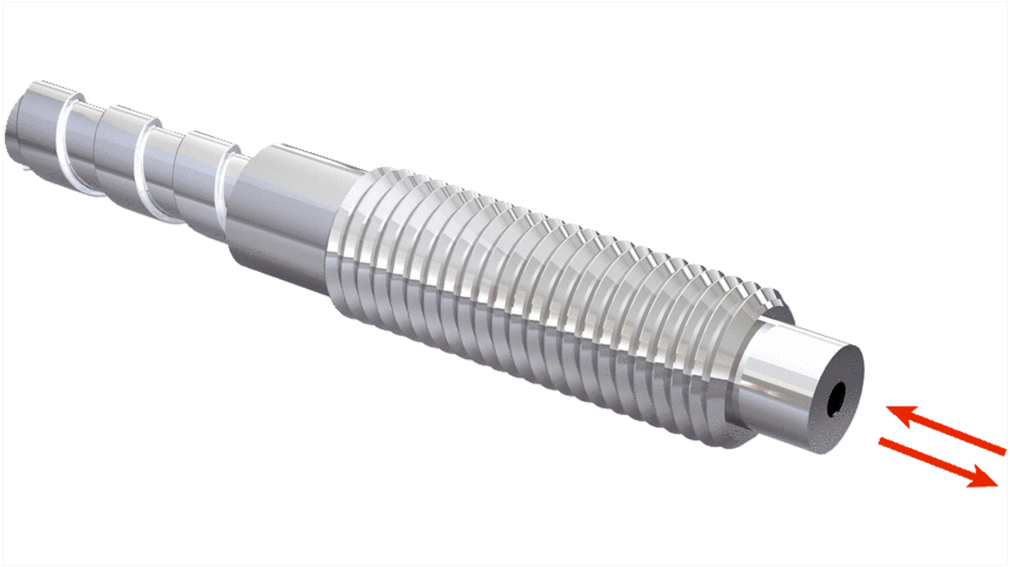 Sensore per fibre ottiche Sick LL3-DH03, tipo M6 in vetro, montaggio su cavo, gamma di rilevamento 1050 mm, custodia in acciaio inox.