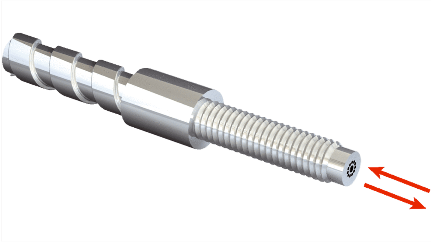 Sensore per fibre ottiche Sick LL3-DJ01, plastica, rilevamento 420 mm, montaggio su cavo, custodia in acciaio inox.