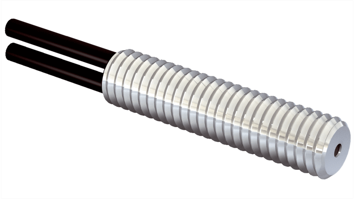 Sensore per fibre ottiche Sick LL3-DR02, montaggio su cavo, gamma di rilevamento 370 mm, custodia in acciaio inox.