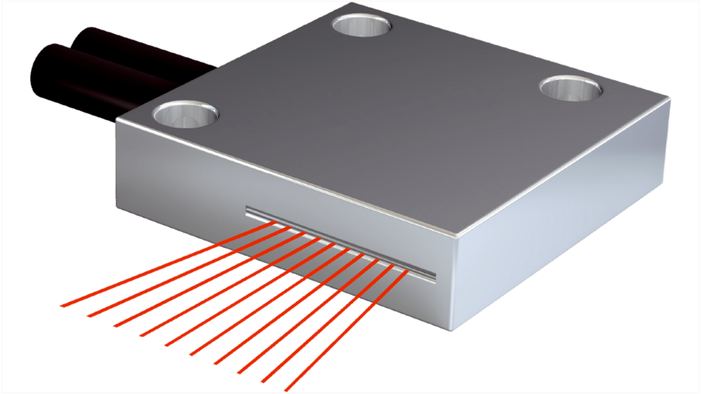 Sensore per fibre ottiche Sick LL3-DZ03, montaggio su cavo, rilevamento 590-1050 mm, tempo di risposta 8 ms.