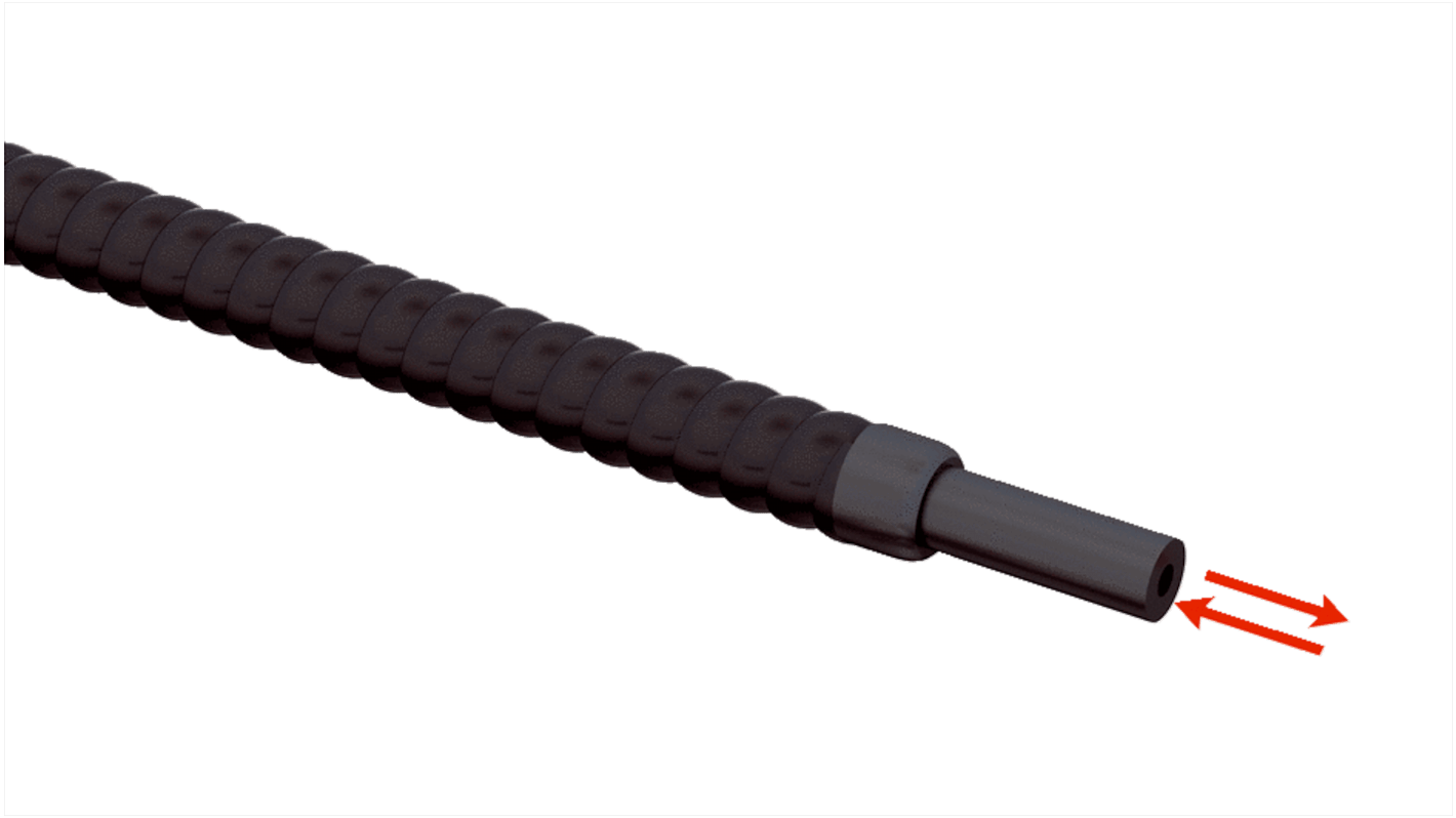 Sensore per fibre ottiche Sick LL3-LM311500, montaggio su cavo, gamma di rilevamento 220 mm, custodia in metallo, temperatura operativa -10/+60°C.