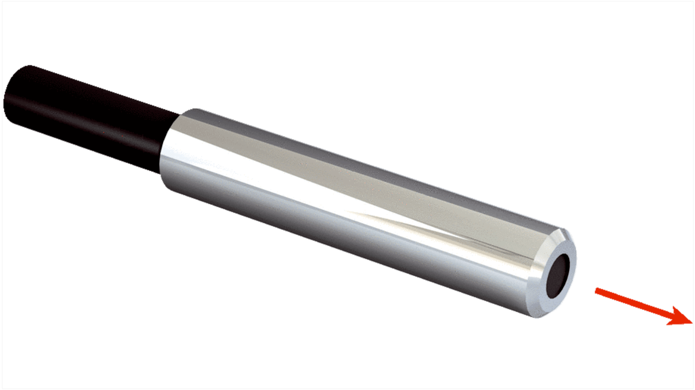 Sensore per fibre ottiche Sick LL3-TS07, custodia in acciaio inox, rilevamento fino a 4000 mm, montaggio su cavo, temperatura -40/+60 °C.