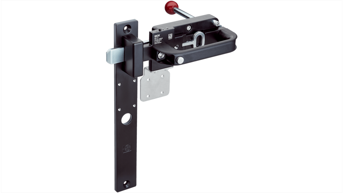 Interruttore di sicurezza Sick MB1-BF11 con chiavistello meccanico, montaggio flessibile, tolleranza orizzontale 27 mm.