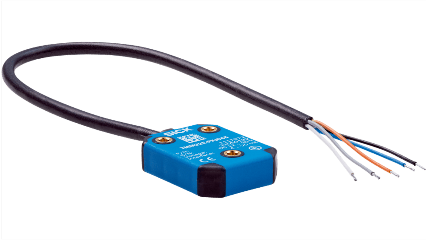 Sensore magnetico di velocità Sick TMS22E-PKL360, tecnologia MEMS, campo di misura 360°, dimensioni 30x38,8x10,4 mm.