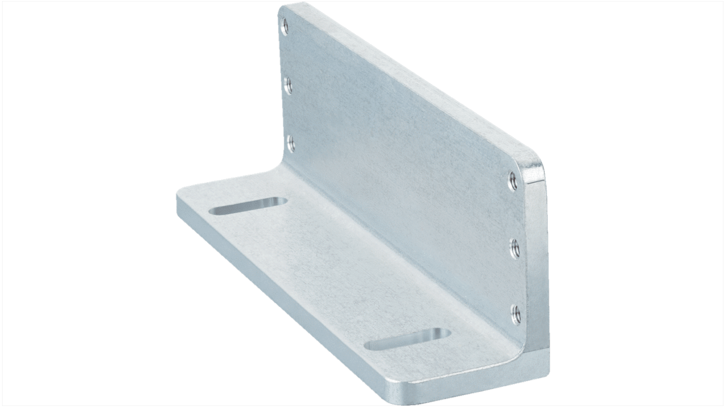 Staffa di montaggio Sick TR10-MS0000 in alluminio 6061-T6 per dispositivi di bloccaggio di sicurezza, leggera e resistente.