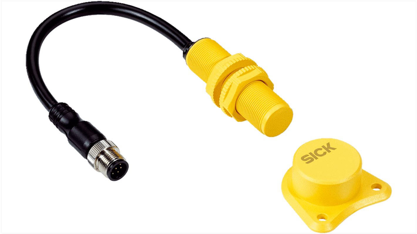 Interruttore di sicurezza Sick TR4, IP67/IP69K, 24V cc, 200mA, dimensioni 67.1 x 30.4mm, attuatore incluso, uscite OSSD.