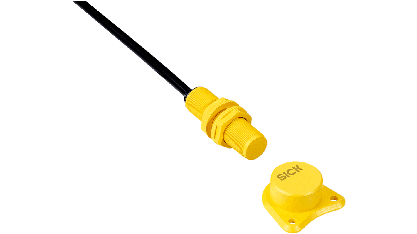 Interruttore di sicurezza Sick TR4, IP67/IP69K, dimensioni 67.1 x 30.4 mm, tensione 24V cc, corrente 200mA, uscite OSSD.