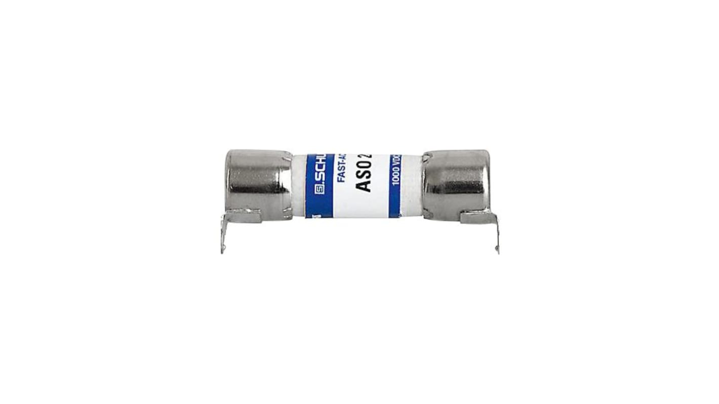 Fusibile SCHAEFFLER 0090.0030 con linguette, 30A, 10 x 38mm, tensione nominale 1kV, per applicazioni fotovoltaiche.