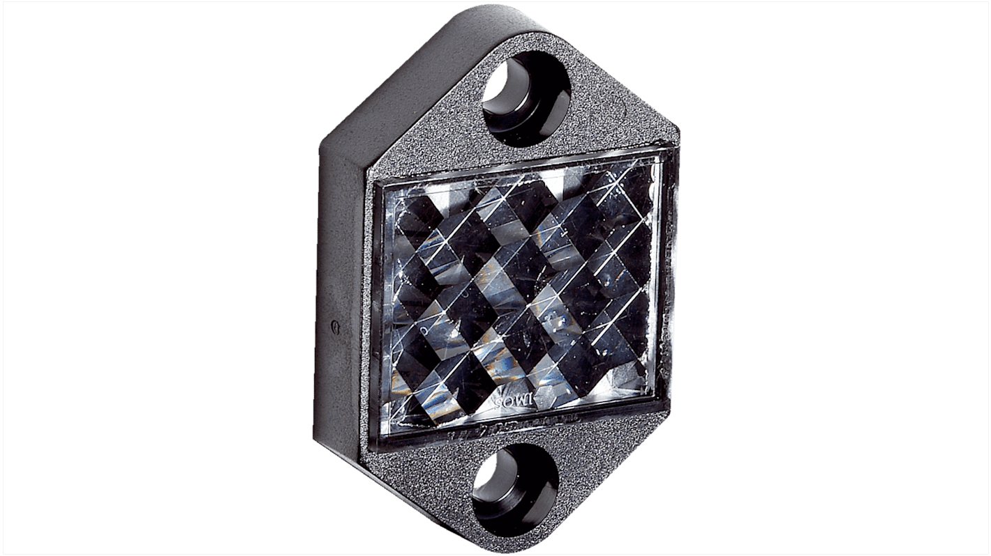 Riflettore Sick P40 rettangolare, attacco a vite, dimensioni 29 mm x 45 mm, materiale PMMA/ABS, serie P.