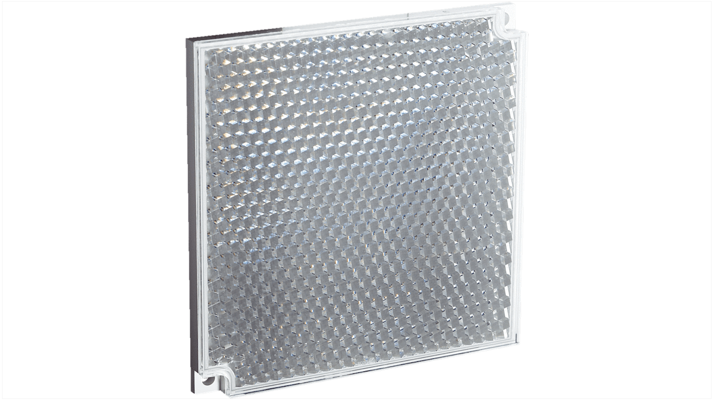 Riflettore Sick PL100 rettangolare, 96 mm x 96 mm, in PMMA/ABS, montaggio a vite per applicazioni industriali.