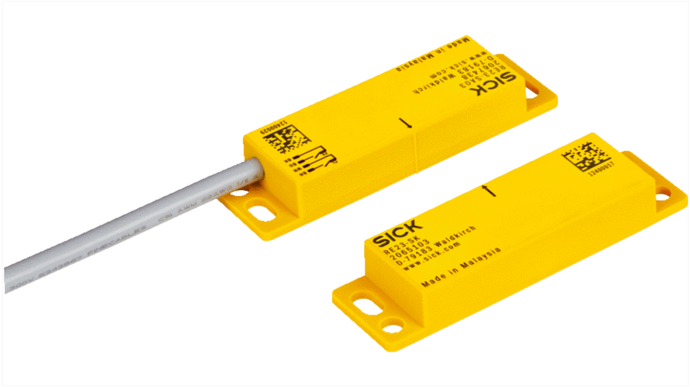 Interruttore di interblocco di sicurezza Sick RE23-SA64, grado di protezione IP67, dimensioni 25 x 88 x 13 mm, per applicazioni industriali.