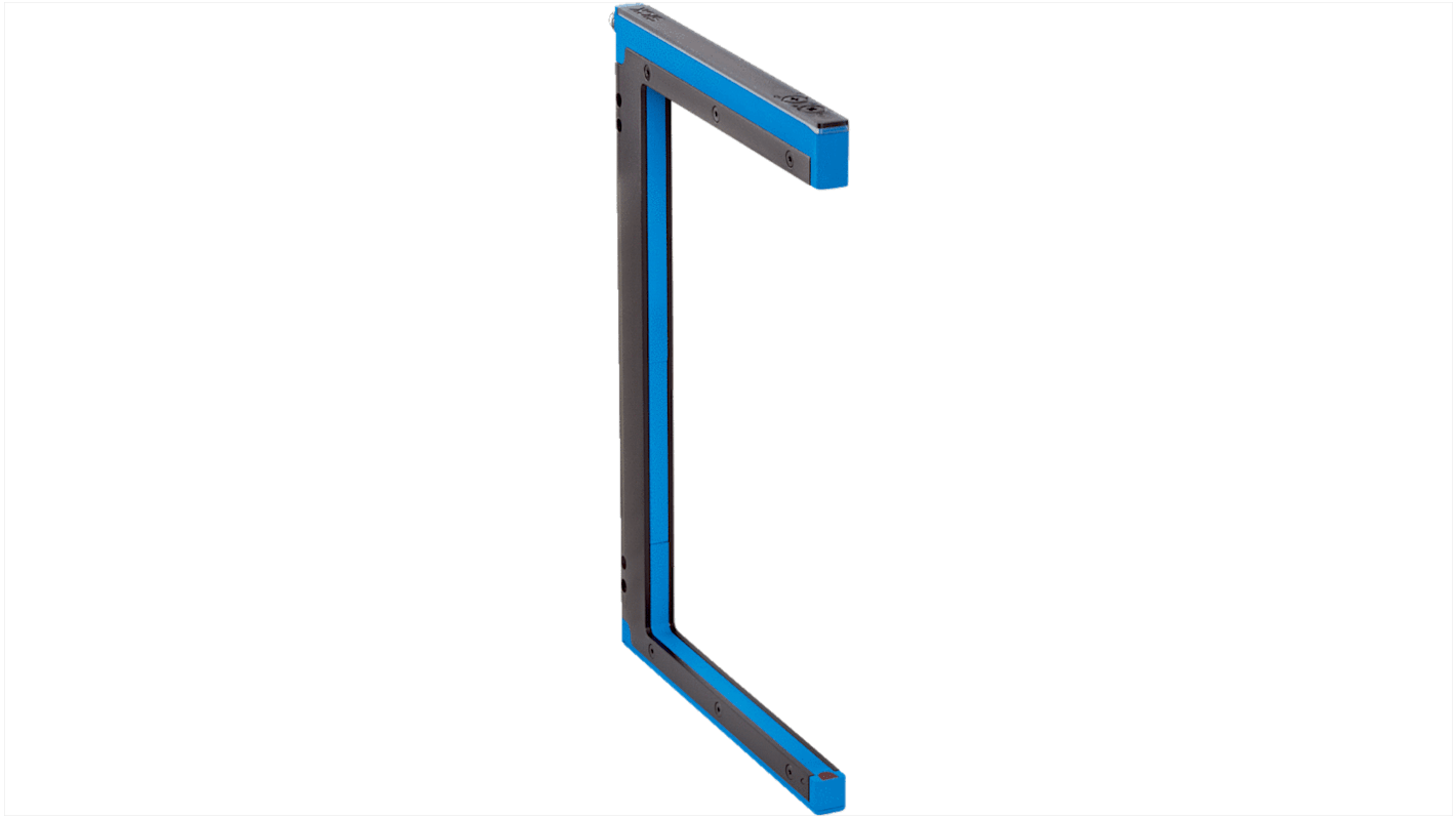 Sensore fotoelettrico a forcella Sick WFE-180120B337, rilevamento fino a 180 mm, grado di protezione IP67, custodia ibrida.