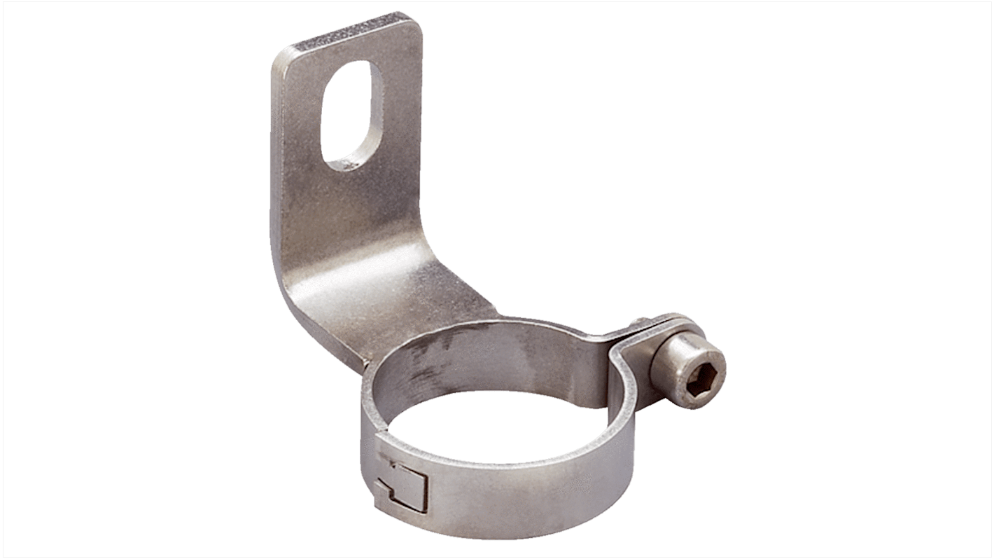 Sensore di prossimità Sick BEF-2SMMEAES4 con staffa girevole in acciaio inox, progettato per applicazioni industriali.