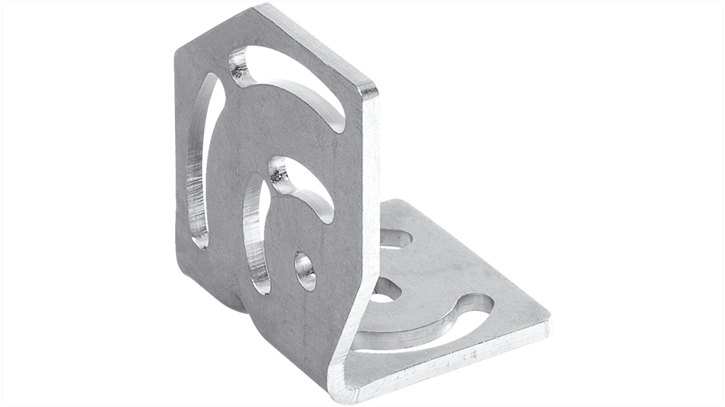 Staffa di montaggio Sick BEF-WK-W24 in acciaio inox per W24-2 e W34, progettata per applicazioni industriali, installazione semplice.