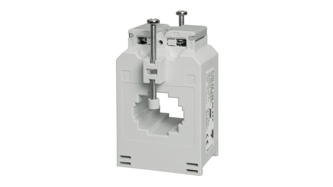 Trasformatore di corrente Carlo Gavazzi CTD2X5005AXXX, ingresso 500A, uscita 5A, foro 22.5mm, tensione 0,72 kV.