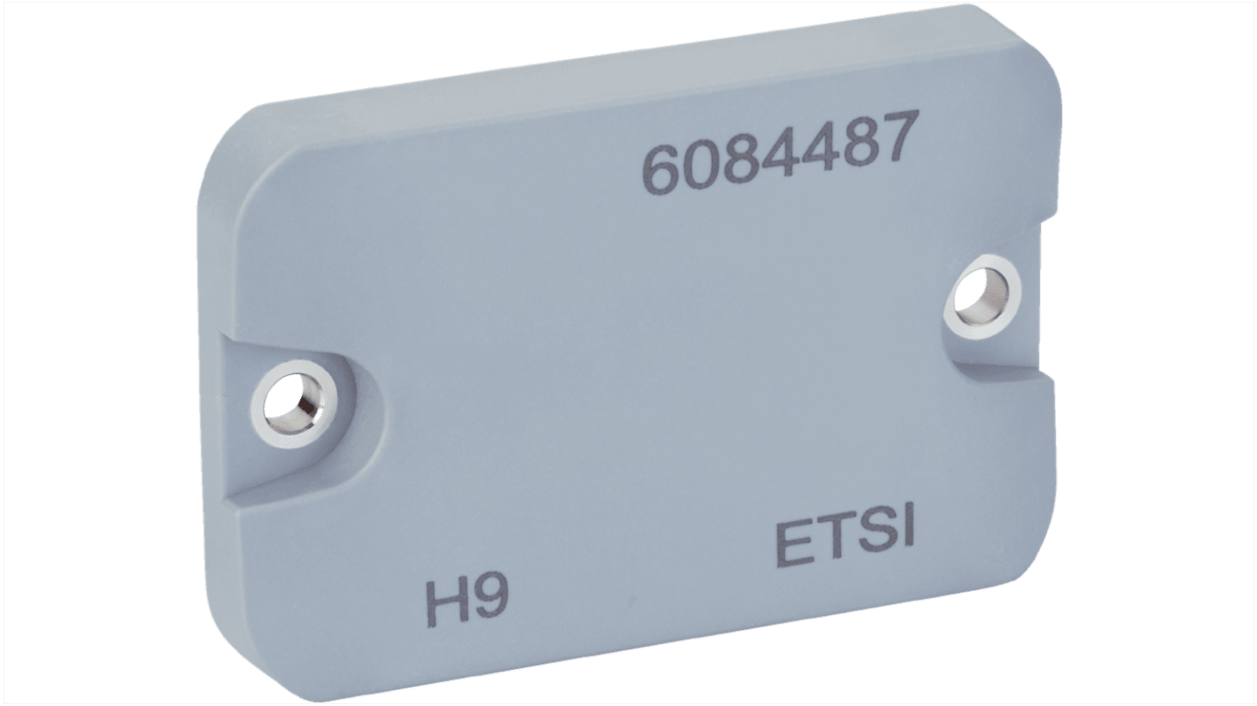 Transponder UHF rettangolare Sick 6084487, dimensioni 55 x 36,2 x 7,5 mm, operatività da -40°C a +85°C, protocollo RFID.