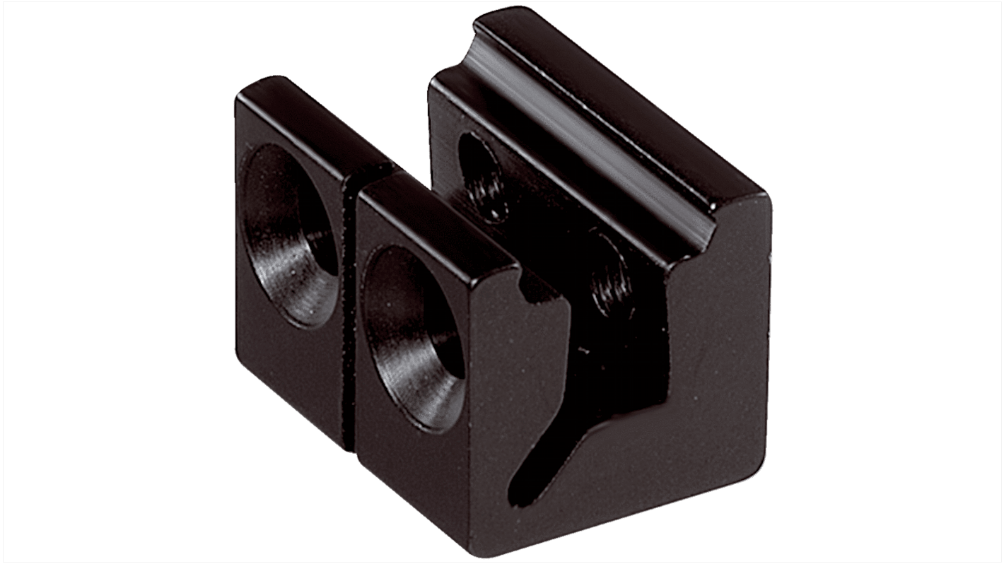 Staffa morsetto Sick BEF-DKH-W12 in alluminio per montaggio a pannello di sensori, progettata per integrazione rapida nei sistemi.
