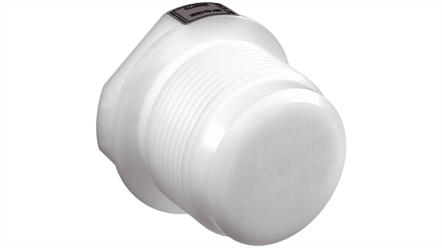 Staffa di allineamento Sick BEF-EA-CM30 per sensori, montaggio a pannello, in plastica, con adattatore integrato per installazione rapida.