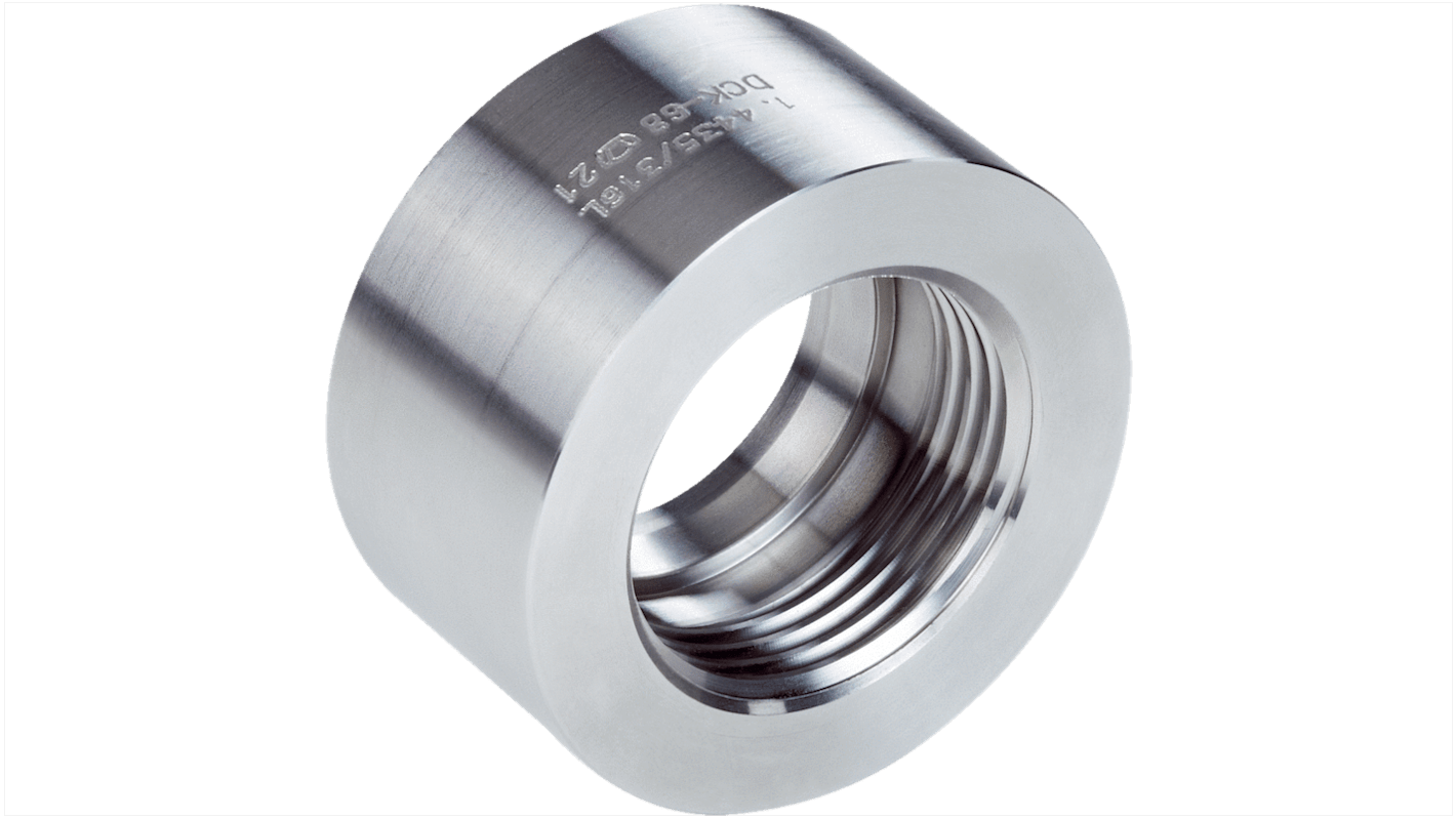 Piastra flangiata Sick BEF-HA-SWFL54-LFP2 in acciaio inox, filettatura G 3/4, per applicazioni industriali. Certificato 3.1.