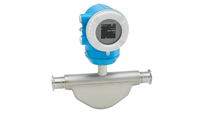 Flussometro Coriolis Endress+Hauser 8KBB15-AADBJAASAD2SFA1 per gas e liquidi, flusso fino a 180000 kg/h, design compatto.