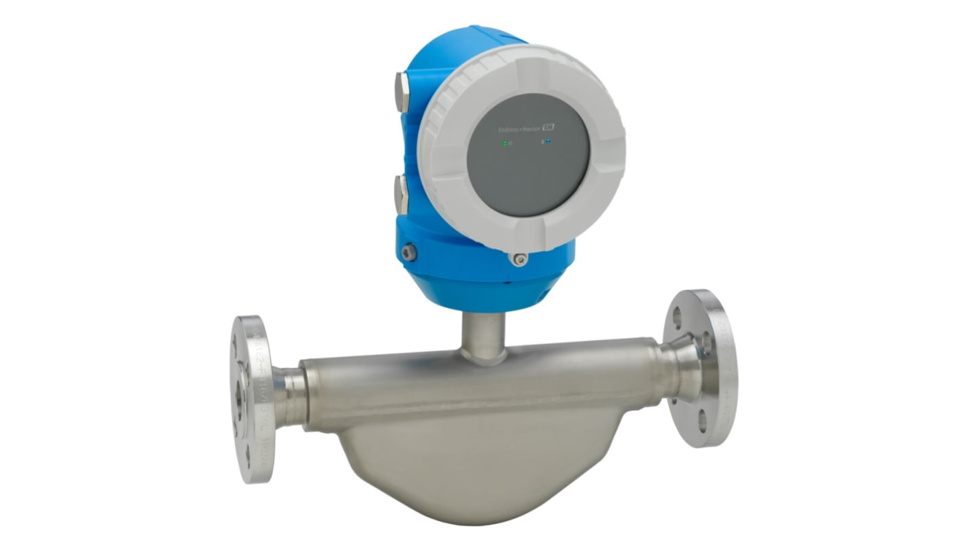 Flussometro Coriolis Endress+Hauser 8KBB50-AADBKAASAD2SFA1 per gas e liquidi, flusso fino a 180000 kg/h, design compatto.