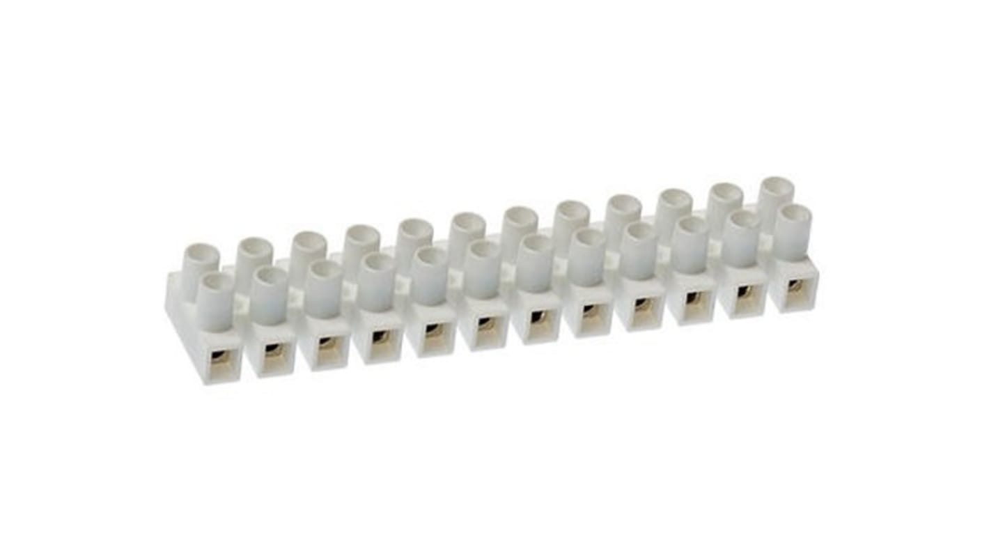 Molex 391002312, morsettiera Eurostyle a basso profilo con 12 circuiti, montaggio a pannello, corrente 40 A, tensione 300 V.