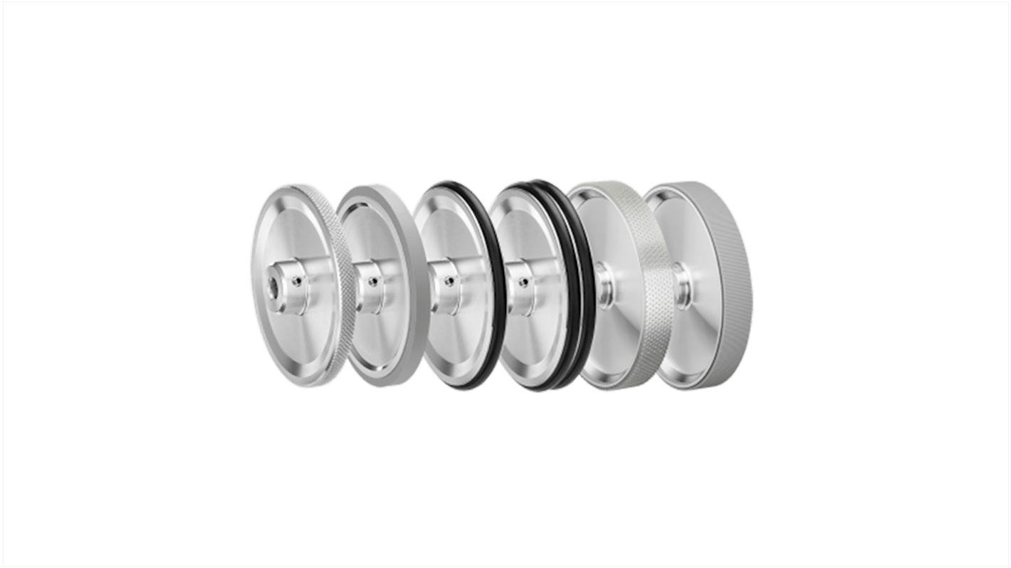 Ruota di misurazione Kübler 8.0000.3247.0006 per Encoder Sendix, progettata per misurare lunghezze su superfici diverse.