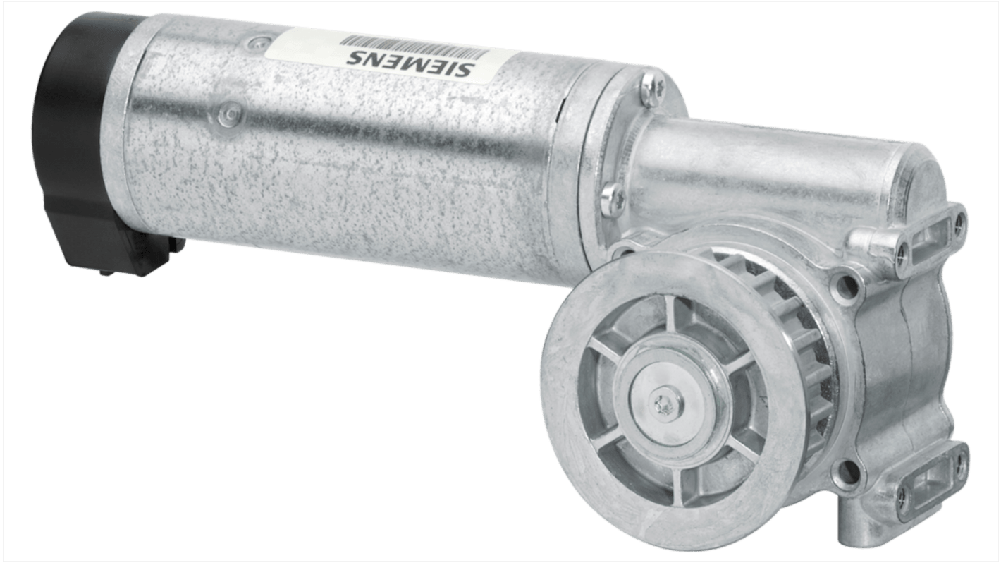 Motore c.c. Siemens 6FB1103-0AT10-5MA0, 24 V, 43 W, velocità 0,5 m/s, coppia massima 1,5 Nm.