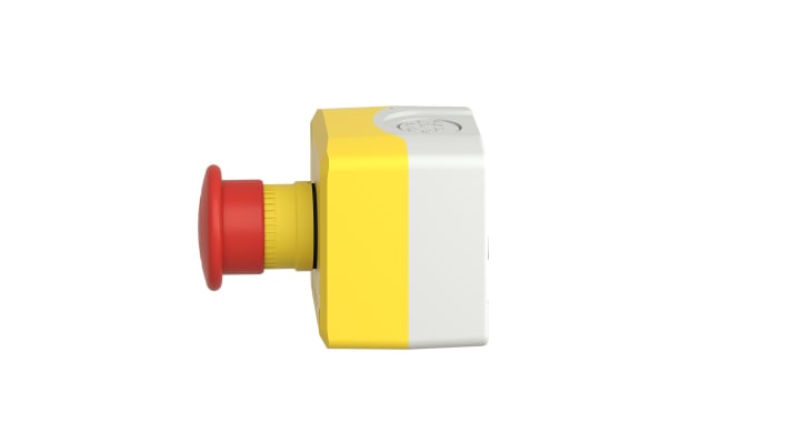 Pulsante di arresto d'emergenza Schneider Electric XALK198H7, rosso a fungo, diametro 40 mm, grado di protezione IP66/IP67/IP69.