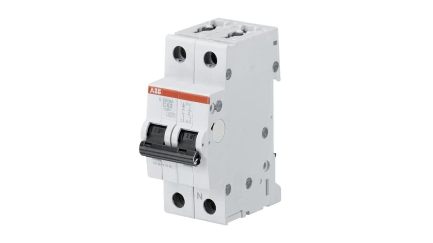 Interruttore automatico ABB Tipo B, 1+N, 6A, 10 kA, design compatto, facile installazione, codice 2CDS251103R0065.