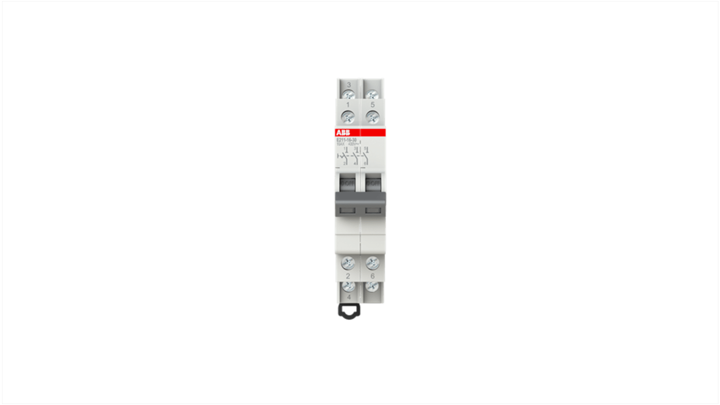 Interruttore commutazione 3 poli ABB, 16 A, per guida DIN, tensione 250/400 VAC, protezione IP20, sigillabile. Codice 2CCA703010R0001.