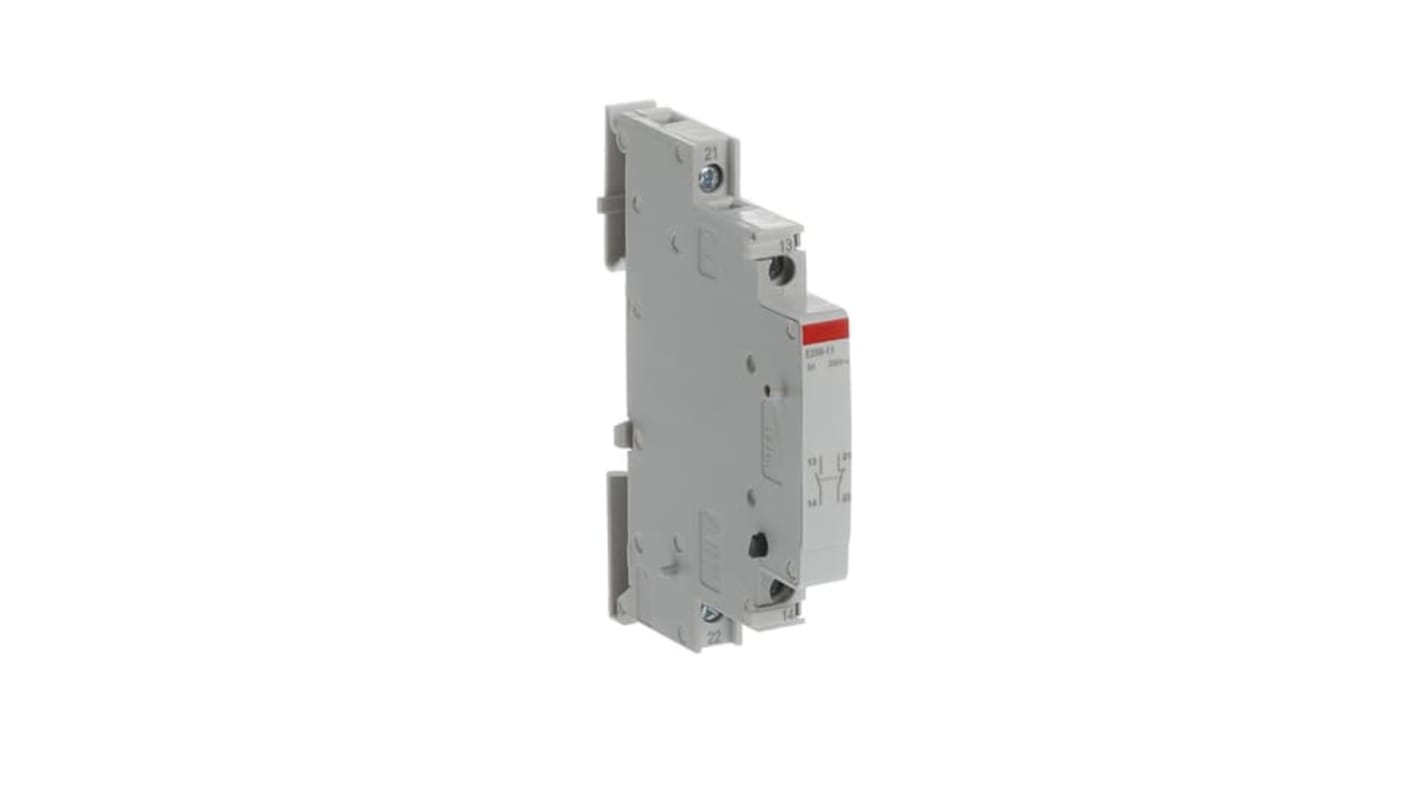 Contatto ausiliario ABB 2CCA704340R0001, 1NA+1NC, montaggio su guida DIN, tensione 250 V CA, corrente 5 A CC.