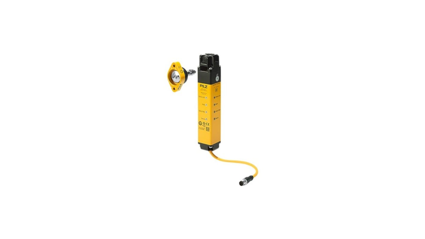 Interruttore di sicurezza Pilz 570400, design compatto IP67, attuatore flessibile, forza di bloccaggio 7500 N, diagnostica LED.