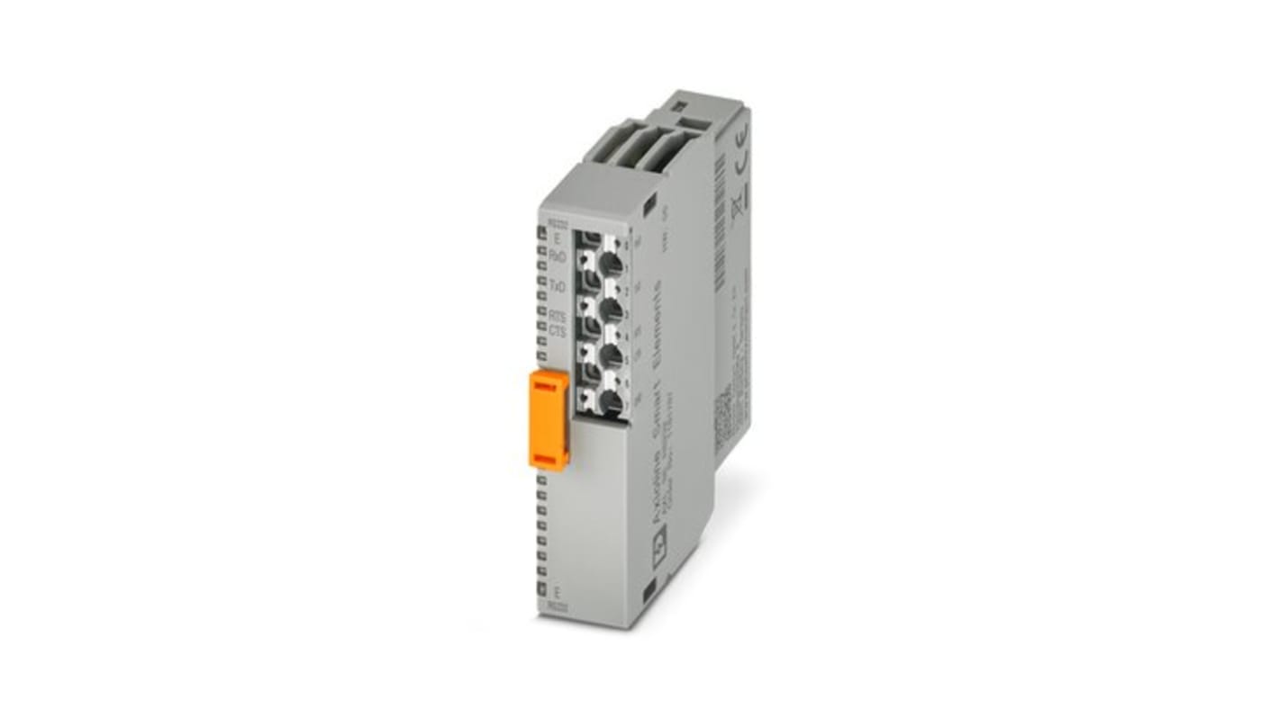 Modulo di comunicazione Phoenix Contact 1181787, interfaccia AXL, RS-232, 24 V c.c., IP20, 1 ingresso e 1 uscita.