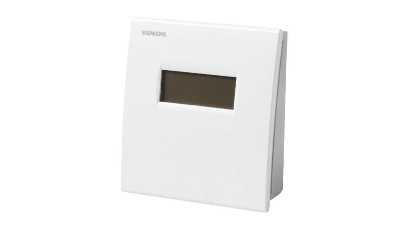 Sensore di temperatura ambiente Siemens QAA2061D, montaggio a parete, dimensioni 100 mm x 90 mm.