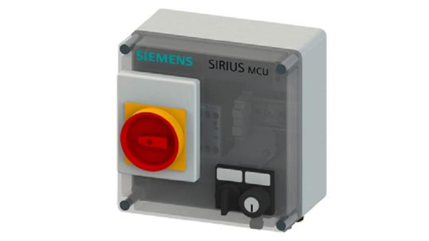 Avviatore motore Siemens 3RK4353-3JR58-0BA0, 3 fasi, 1,5 kW, 440 V, IP55, protezione cortocircuito, approvato CE e UKCA.