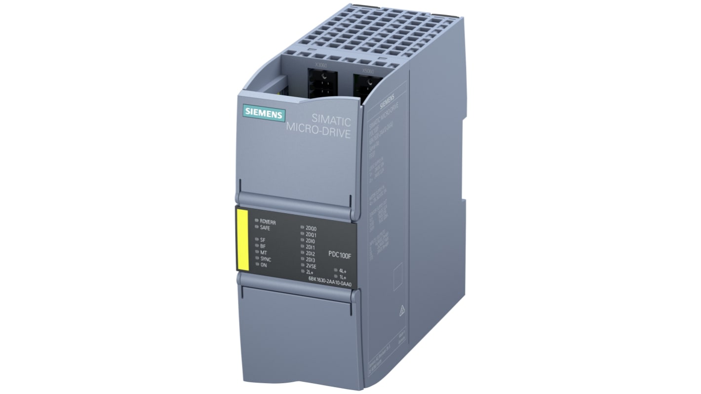Controller per motori Siemens 6BK1630-2AA10-0AA0, 100 W, 24 V c.c., con protezioni integrate e controllo velocità.