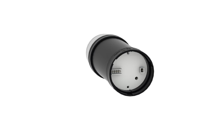 Torretta di segnalazione Schneider Electric XVBC8B7, 24 V, montaggio su base, diametro 70 mm, grado di protezione IP65/IP66.