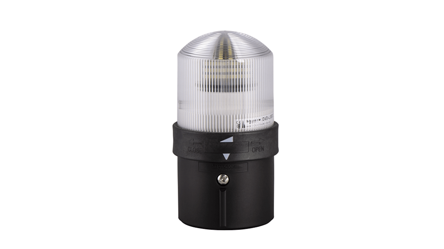 Segnalatore LED Schneider Electric XVBL0M7, 230 V, diametro 70 mm, grado di protezione IP65, lenti trasparenti, adatto per ambienti difficili.