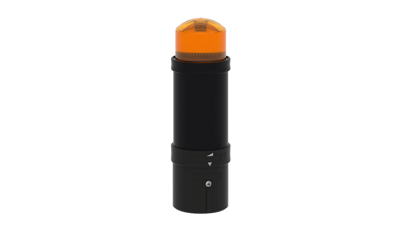 Segnalatore LED Schneider Electric XVBL6G5, lampada a scarica arancione, 120 V, montaggio su tubo, diametro 70 mm, IP65/IP66.