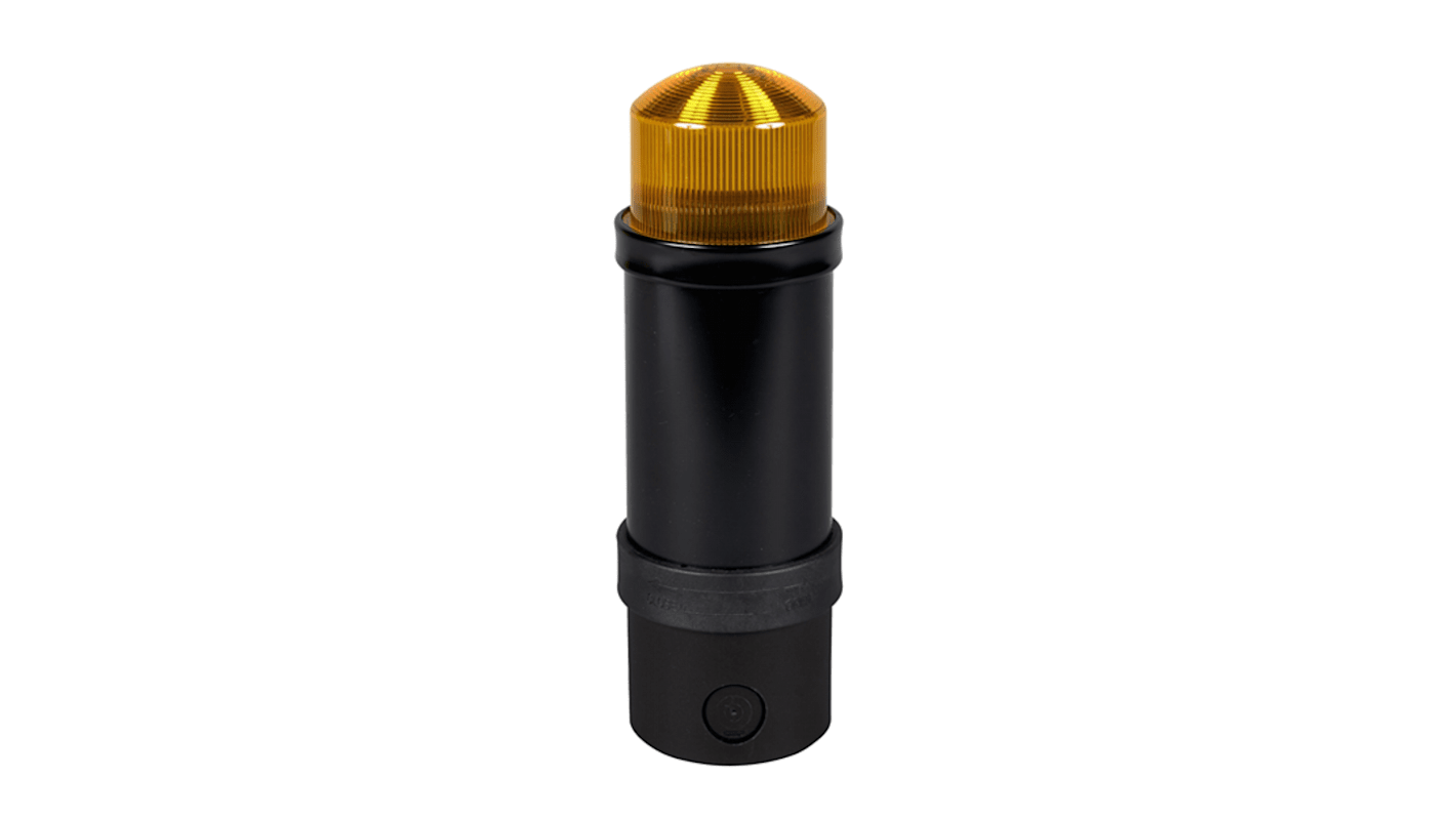Segnalatore LED Schneider Electric XVBL8G8, lampada a scarica gialla, montaggio su tubo da 70 mm, ideale per segnalazione.