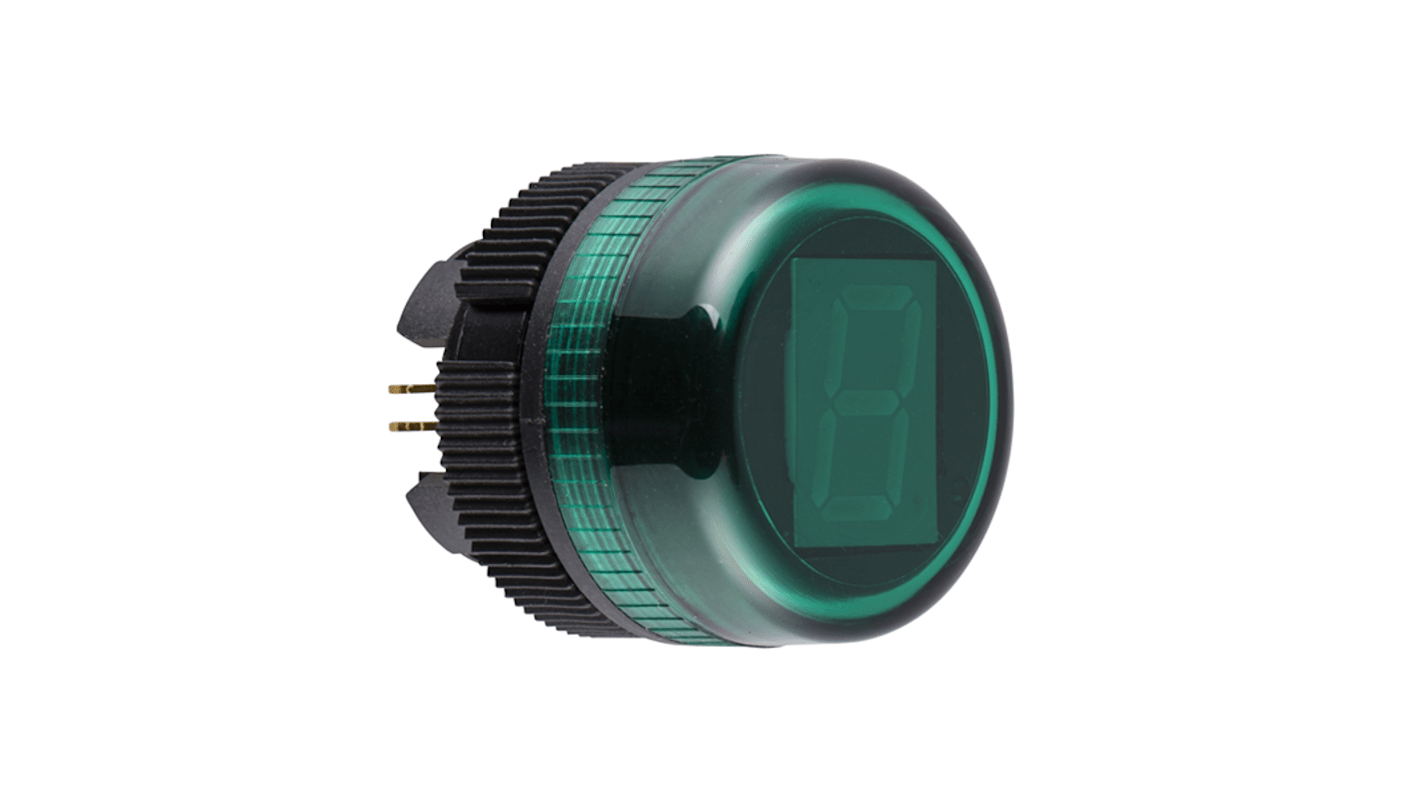 Display digitale Schneider Electric ZA2VA03, LED verde, montaggio 22 mm, grado di protezione IP65, resistente a polvere e acqua.