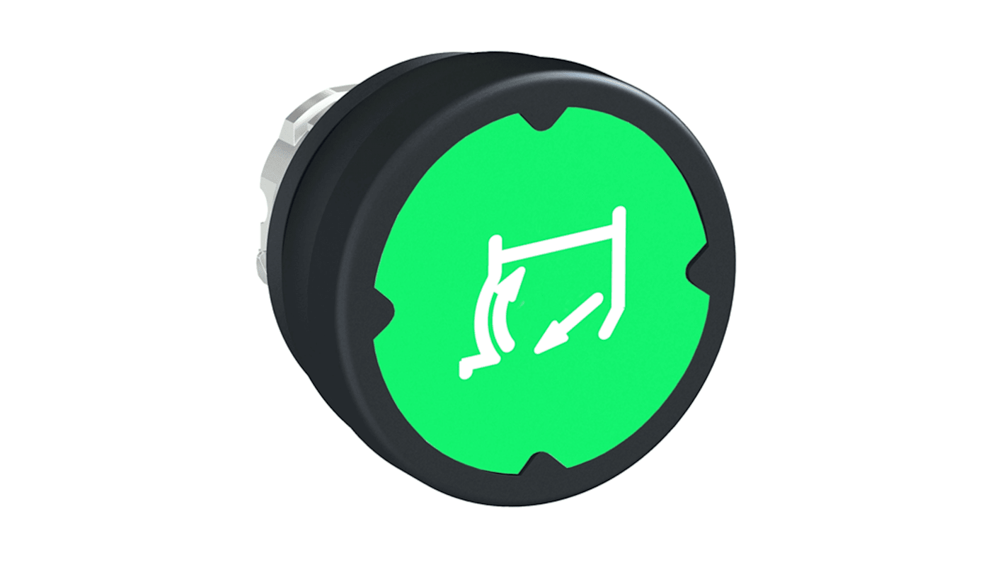 Pulsante Schneider Electric ZB4BC38013RA, verde, diametro 22.5 mm, attuazione a molla, protezione IP66.