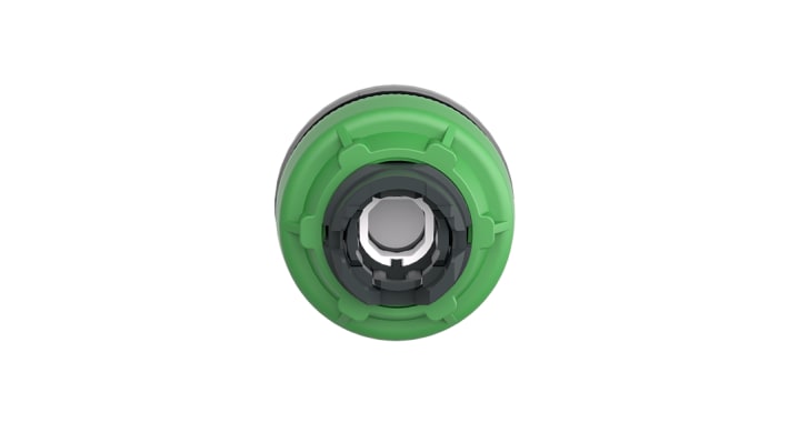 Schneider Electric, testina a pulsante illuminata Ø30.5 mm, design rotondo bianco, grado di protezione IP66/IP67, compatibile con serie Harmony XB5.