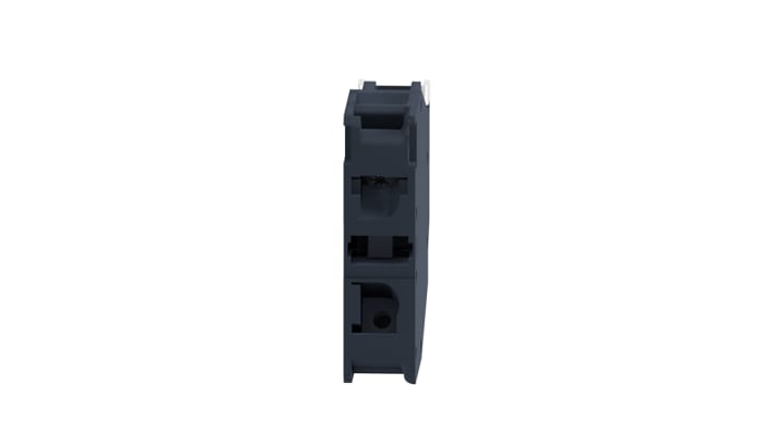 Blocco contatti 1NC frontale Schneider Electric ZBE102GEX, design compatto, montaggio facilitato, tensione 415V.