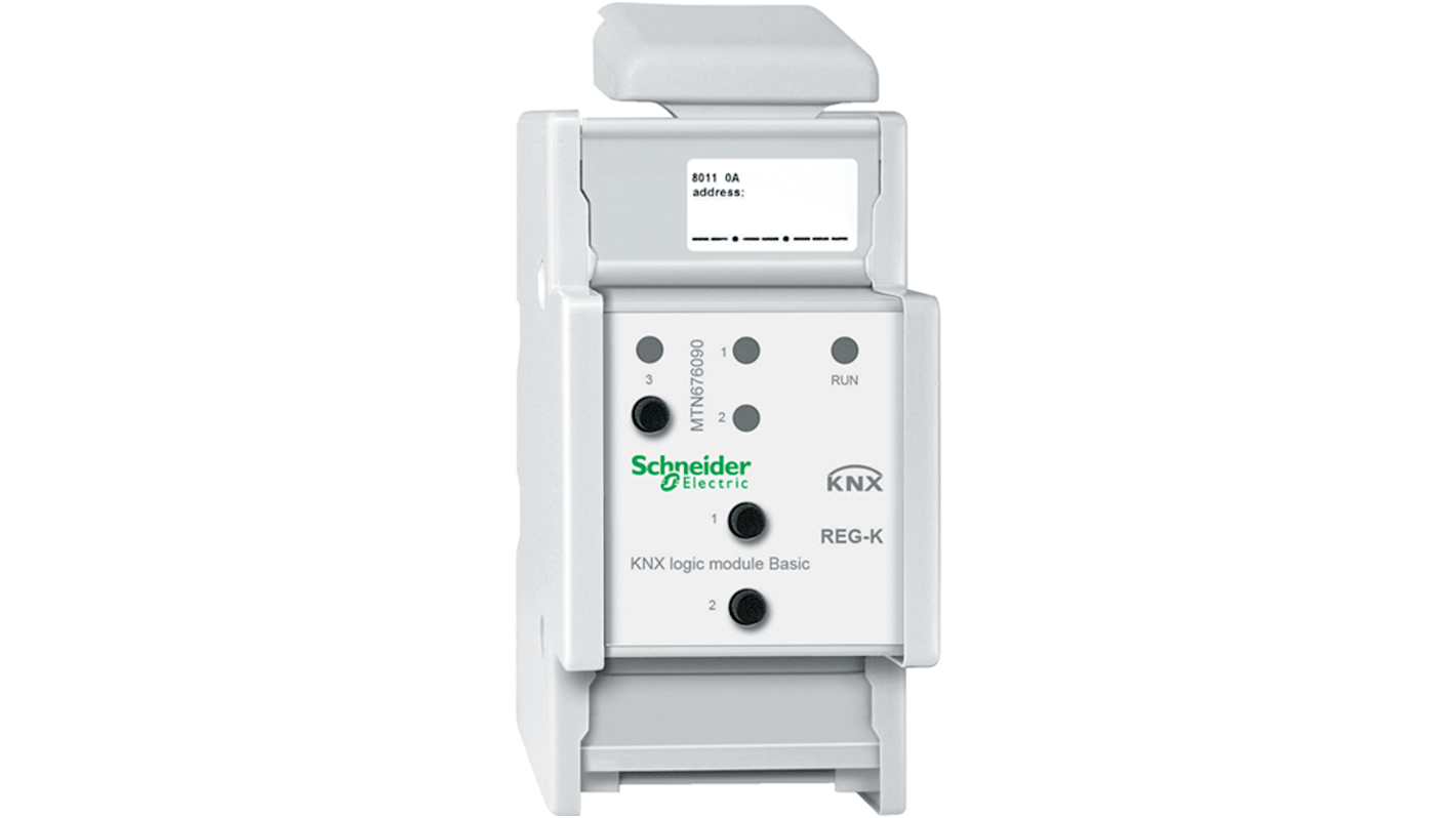 Modulo logico KNX Schneider Electric MTN676090, grigio chiaro, montaggio su guide DIN, compatibile con la serie MTN.