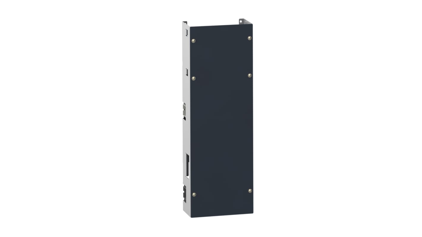 Coperchio anteriore Schneider Electric VW3A97A01 per modulo di alimentazione Altivar Process Modular, dimensioni 230 x 678,3 x 108 mm.
