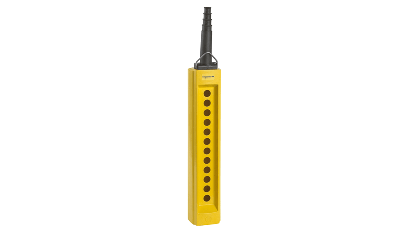 Interruttore pensile Schneider Electric XACB1205, con 12 aperture, grado di protezione IP65, adatto per motori reversibili.